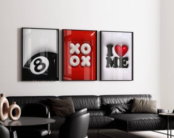 Set of 3 Hypebeast Wall Art, image 1