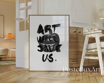 Modern Black Typography Print, image 2