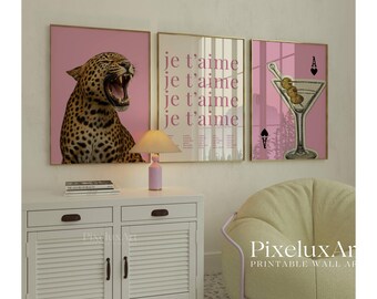 Pink Gallery Wall Art Set, image 3
