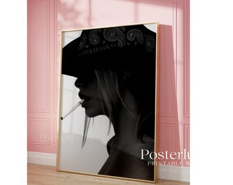 Stockholm Style Cowboy Girl Wall Art, image 5