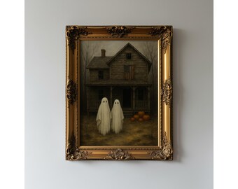 Vintage Halloween Ghost Wall Art Set of 5, image 5