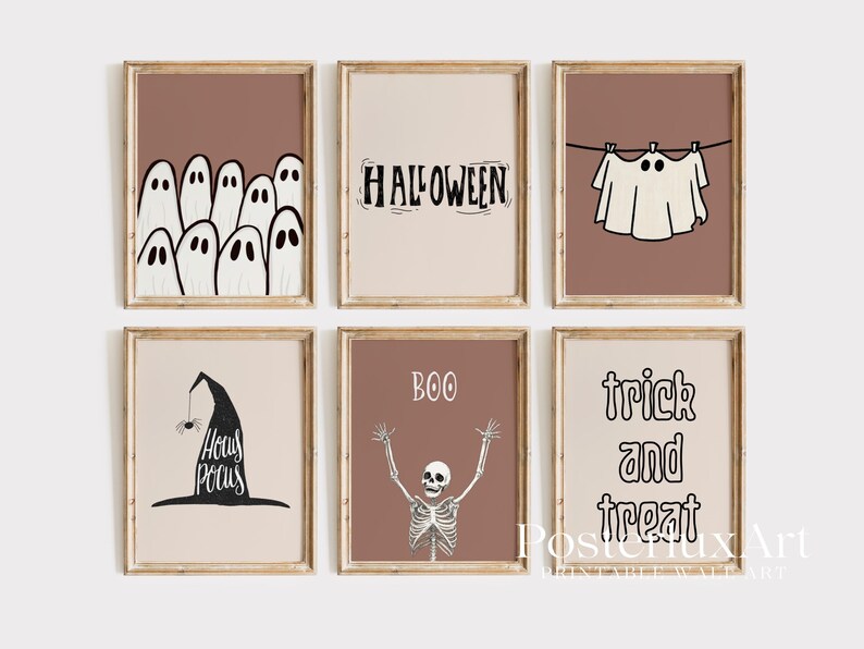 Halloween Wall Art Set of 6