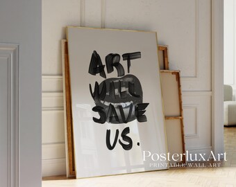 Modern Black Typography Print, image 3