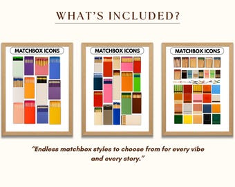 Custom Matchbook Art Canva Template • Matchbox Template • DIY…, image 6