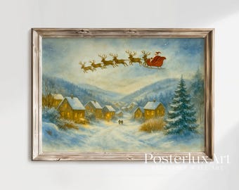 Vintage Christmas Wall Art Set, image 3
