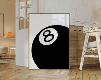Retro Lucky 8 Ball Print, image 2