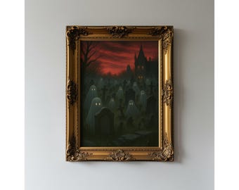 Vintage Haunted Ghost Wall Art Set of 5, image 7