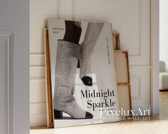 Trendy Black and White Fashion Wall Art, image 4