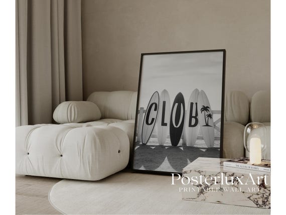 Stockholm Surfboard Print