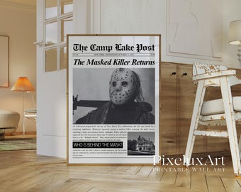 Halloween Newspaper Wall Art, image 3