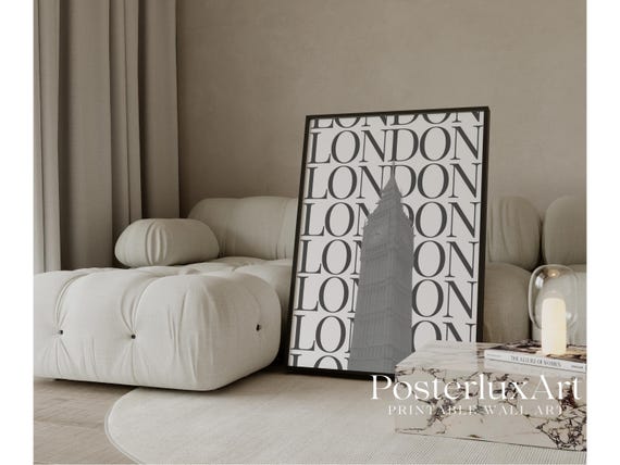 Stockholm Style London Typography Poster