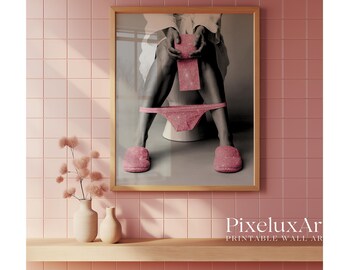 Pink Glam Bathroom Wall Art Set of 3, image 3