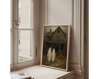 Vintage Ghosts Halloween Wall Art, image 2