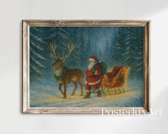 Vintage Christmas Wall Art Set, image 3