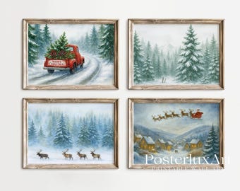Christmas Wall Art Bundle Set of 17, image 4