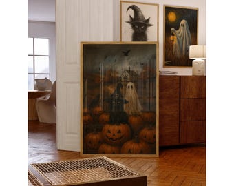 Vintage Halloween Wall Art Bundle Set of 18 Prints, image 6