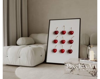 Modern Cherry Poster, image 1