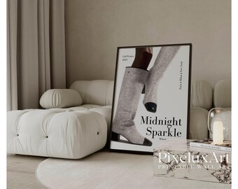 Trendy Black and White Fashion Wall Art, image 1