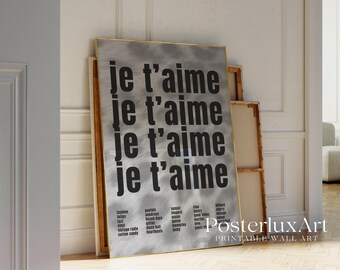 Je T’aime Print Art, image 4