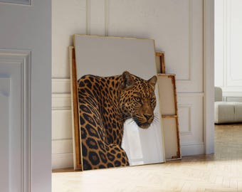 Set of 3 Leopard Wall Art, image 5