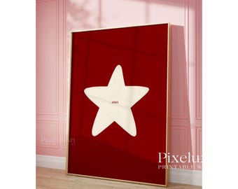Hand Drawn Star Wall Art, image 3