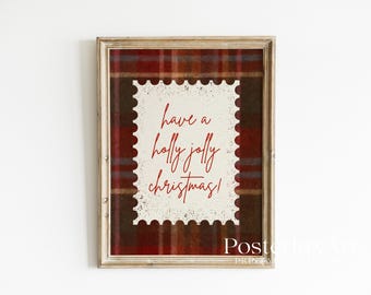 Plaid Christmas Wall Art, image 2