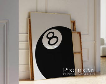 Modern 8 Ball Print, image 4