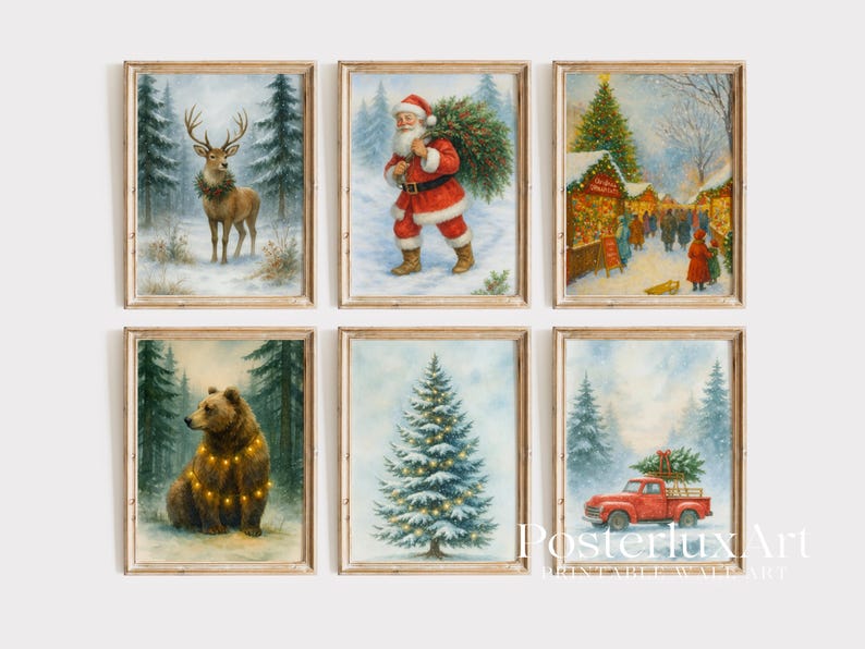 Christmas Wall Art Set