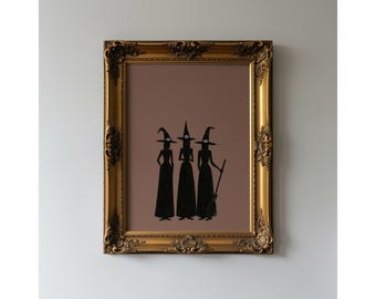 Vintage Halloween Wall Art Set of 6, image 5