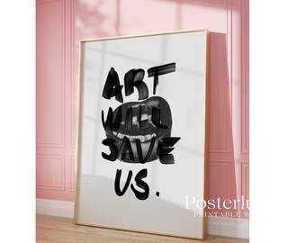 Modern Black Typography Print, image 4