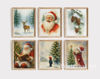 Christmas Wall Art Set of 6, image 1