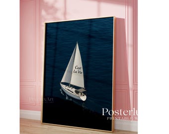 Stockholm Style Sailboat Wall Art, image 4