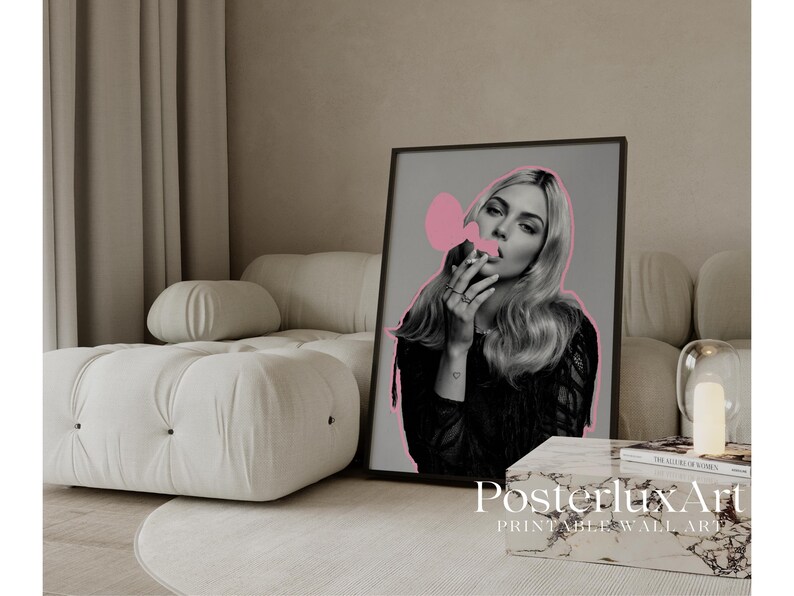 Pink & Gray Fashion Wall Art