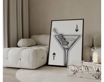 Dirty Martini Glass Print, image 1