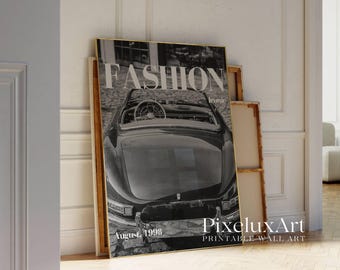 Trendy Black and White Fashion Wall Art, image 4
