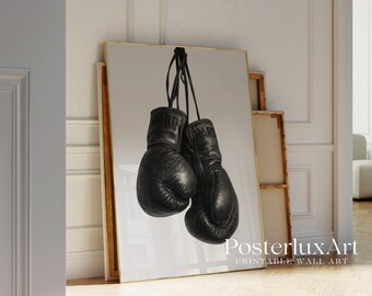 Black Boxing Gloves Wall Art, image 3