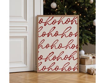 Ho Ho Ho Christmas Wall Art, image 1