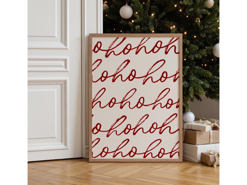 Ho Ho Ho Christmas Wall Art
