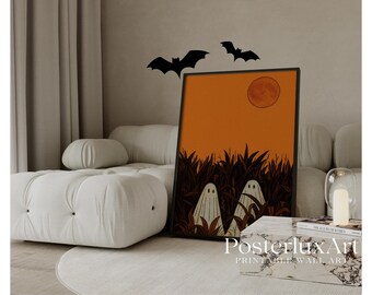 Ghosts in the Field Halloween Wall Art, image 2