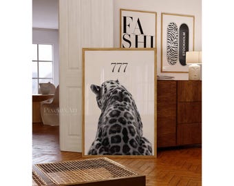 Trendy Black and White Fashion Wall Art, image 3