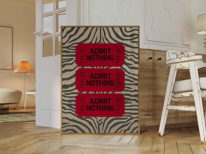 Trendy Ticket Wall Art