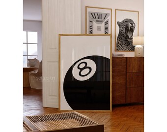 Modern 8 Ball Print, image 3