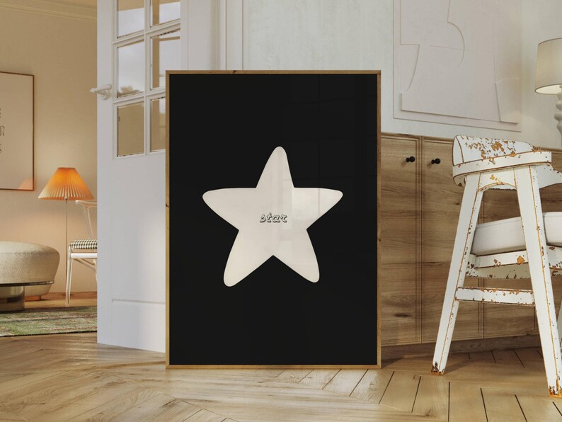 Hand Drawn Star Wall Art
