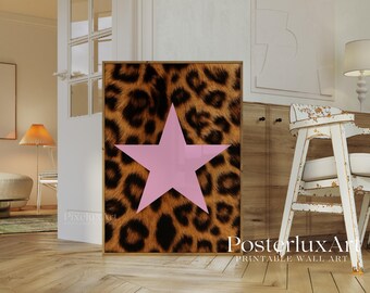 Pink Leopard Wall Art Set of 6, image 6
