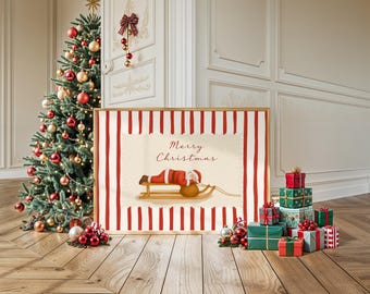 Santa Christmas Wall Art, image 1