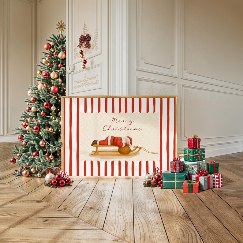 Santa Christmas Wall Art