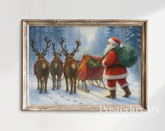 Vintage Christmas Wall Art Set, image 3