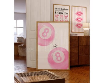 Retro Y2K Pink Wall Art Set, image 2