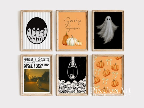 Halloween Wall Art Set of 6
