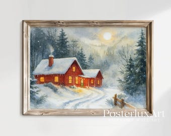 Vintage Christmas Wall Art Set, image 3